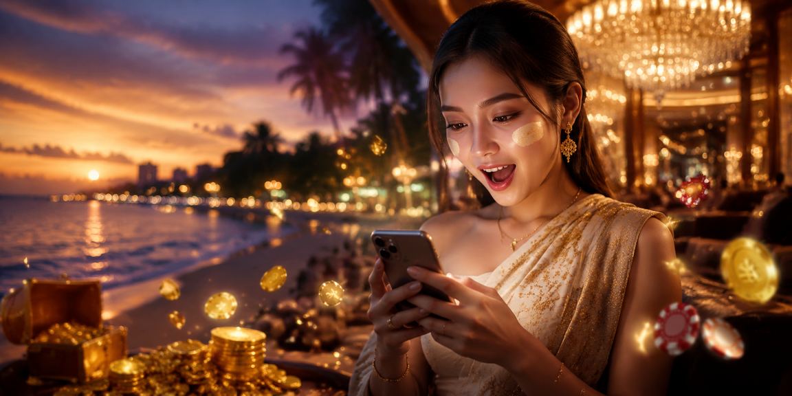 ငပလီကမ်းခြေတွင် စွဲလန်းရာဂိမ်းကစားနေသူ